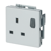 Socket Outlets without claw aluminium silver - Platform 63