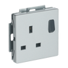 Socket Outlets without claw aluminium silver - Platform 63