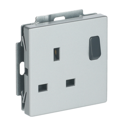 Socket Outlets without claw aluminium silver - Platform 63