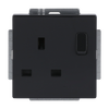 Socket Outlets without claw anthracite - Platform 63