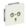 Equipotential socket insert ivory white - Platform 63