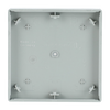 Rocker with Small Transparent Calotte 1gang aluminium silver - Platform 63