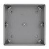 Rocker Symbol "light" with Small Transparent Calotte 1gang aluminium silver - Platform 63