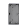 Rocker Symbol "venetian blind" with Small Transparent Calotte 2gang aluminium silver - Platform 63