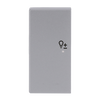 Rocker Symbol "dimming" with Small Transparent Calotte 2gang aluminium silver - Platform 63