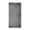 Rocker Symbol "dimming" with Small Transparent Calotte 2gang aluminium silver - Platform 63