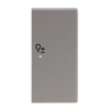 Rocker Symbol "dimming" with Small Transparent Calotte 2gang stainless steel - Pure Stainless Steel