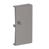 Rocker Symbol "dimming" with Small Transparent Calotte 2gang stainless steel - Pure Stainless Steel