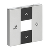 User Operation Symbols "up, down, ECO, Power" 1gang stainless steel - Pure Stainless Steel