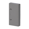Electronic Controls 2gang grey metallic - Platform 63
