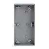 Rocker Symbols "music control" with Small Transparent Calotte 2gang aluminium silver - Platform 63
