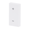 Rocker Symbols "music control" with Small Transparent Calotte 2gang studio white - Platform 63