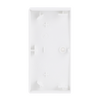 Rocker Symbols "music control" with Small Transparent Calotte 2gang studio white - Platform 63
