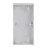 Rocker Symbols "music control" with Small Transparent Calotte 2gang studio white matt - Platform 63