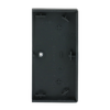 Rocker Symbols "music control" with Small Transparent Calotte 2gang black matt - Platform 63