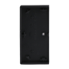 Rocker Symbols "music control" with Small Transparent Calotte 2gang black matt - Platform 63