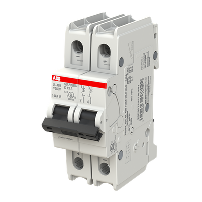 Miniature Circuit Breakers MCBs - SU200DC - 2P - 13 A - K