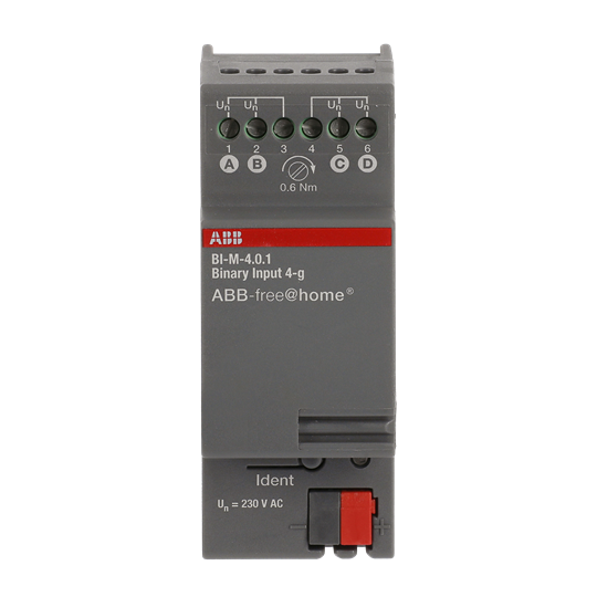 BI-M-4.0.1 Binary Input, 4-fold, 230 V, MDRC
