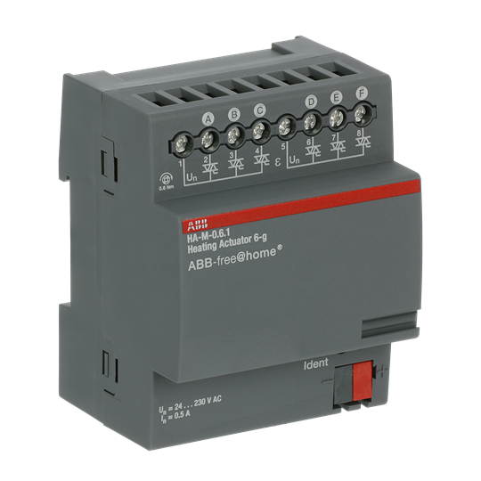 HA-M-0.6.1 Heating Actuator, 6-fold, 230 V, MDRC – Görsel 3 / 4