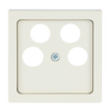 Cover plate SAT 4 gang ivory white - Platform 63