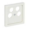 Cover plate SAT 4 gang ivory white - Platform 63