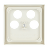 Cover plate SAT 4 gang ivory white - Platform 63