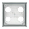 Cover plate SAT 4 gang stainless steel - Pure Stainless Steel