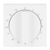 Cover plate with legend 1 ... 15 Min for Time switch, Turn button studio white matt - Platform 63