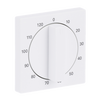 Cover plate with legend 10 ... 120 Min for Time switch, Turn button with handle studio white matt - Platform 63