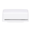 Cover plate 50x50 mm with Hinged Lid Telecommunication inserts studio white - alpha