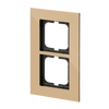 Cover frame 2-gang gold - carat