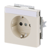 SCHUKO® Socket insert with labelling field Safety Shutter with label space ivory white - Platform 63
