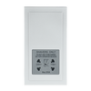Socket Outlets Various symbols with screw terminals aluminium silver - Platform 63
