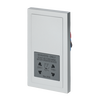 Socket Outlets Various symbols with screw terminals aluminium silver - Platform 63