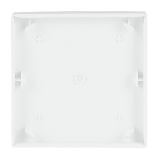Rocker Symbol "dimming" with Small Transparent Calotte 1gang studio white matt - Platform 63