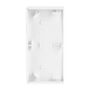 Rocker Symbols "music control" with Small Transparent Calotte 2gang studio white matt - Platform 63