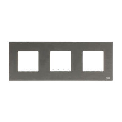 Frame 3-gang Stainless steel - Millenium