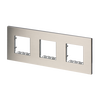 Frame 3-gang Stainless steel - Millenium