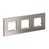 Frame 3-gang Stainless steel - Millenium