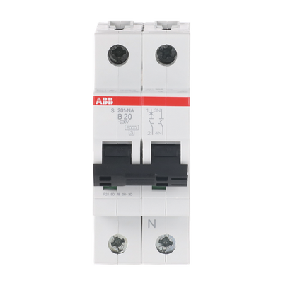 Miniature Circuit Breaker - S200 - 1P+N - 20 A - B - (AC) 6 kA