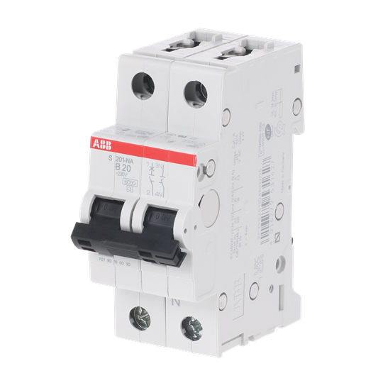 Miniature Circuit Breaker - S200 - 1P+N - 20 A - B - (AC) 6 kA – Image 3 of 3