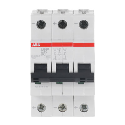 Miniature Circuit Breaker - S200MUC - 3P - 20 A - C - (AC) 10 kA