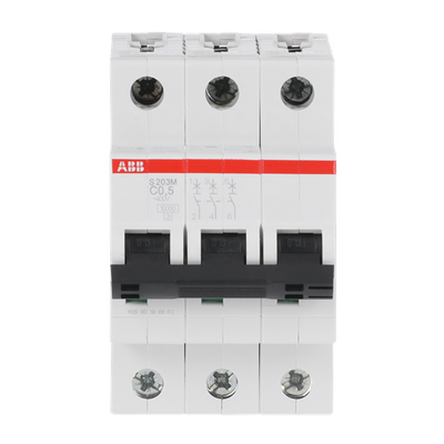 Miniature Circuit Breaker - S200MUC - 3P - 0.2 A - K - (AC) 10 kA