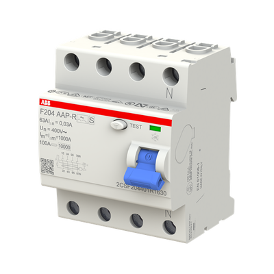 Residual Current Circuit Breaker F200 - 4P - 30 mA - 63 A - Type A APR