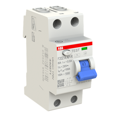 Residual Current Circuit Breaker F200 - 2P - 30 mA - 80 A - Type A APR
