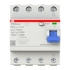 Residual Current Circuit Breaker F200 - 4P - 300 mA - 100 A - Type A