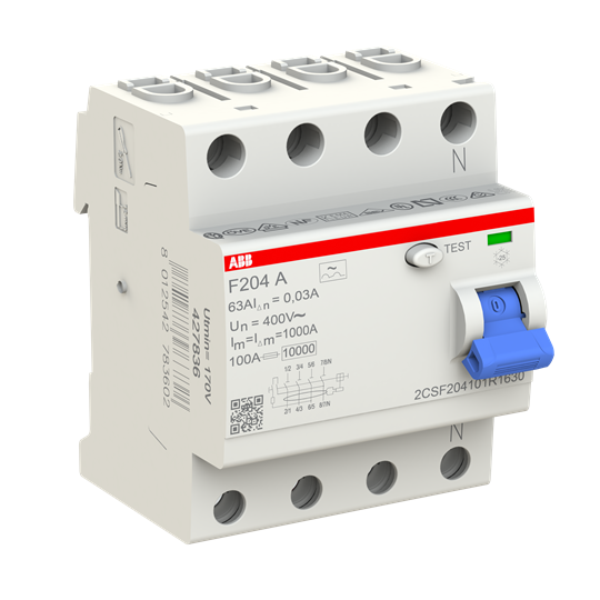 Residual Current Circuit Breaker F200 - 4P - 30 mA - 63 A - Type A – Image 3 of 3
