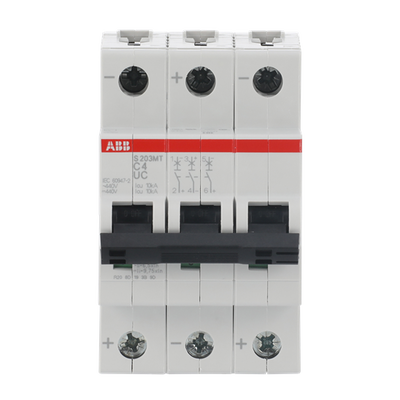 Miniature Circuit Breaker - S200MTUC - 3P - 4 A - C - (AC) 10 kA
