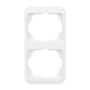 Cover frame 2-gang studio white - alpha nea