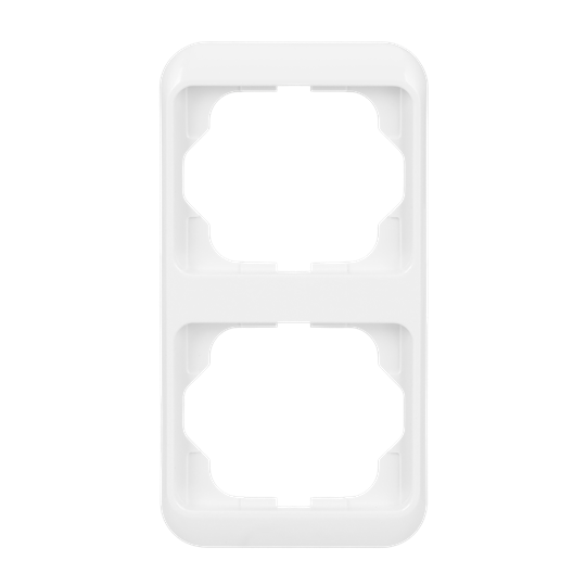 Cover frame 2-gang studio white - alpha nea – Image 2 of 3